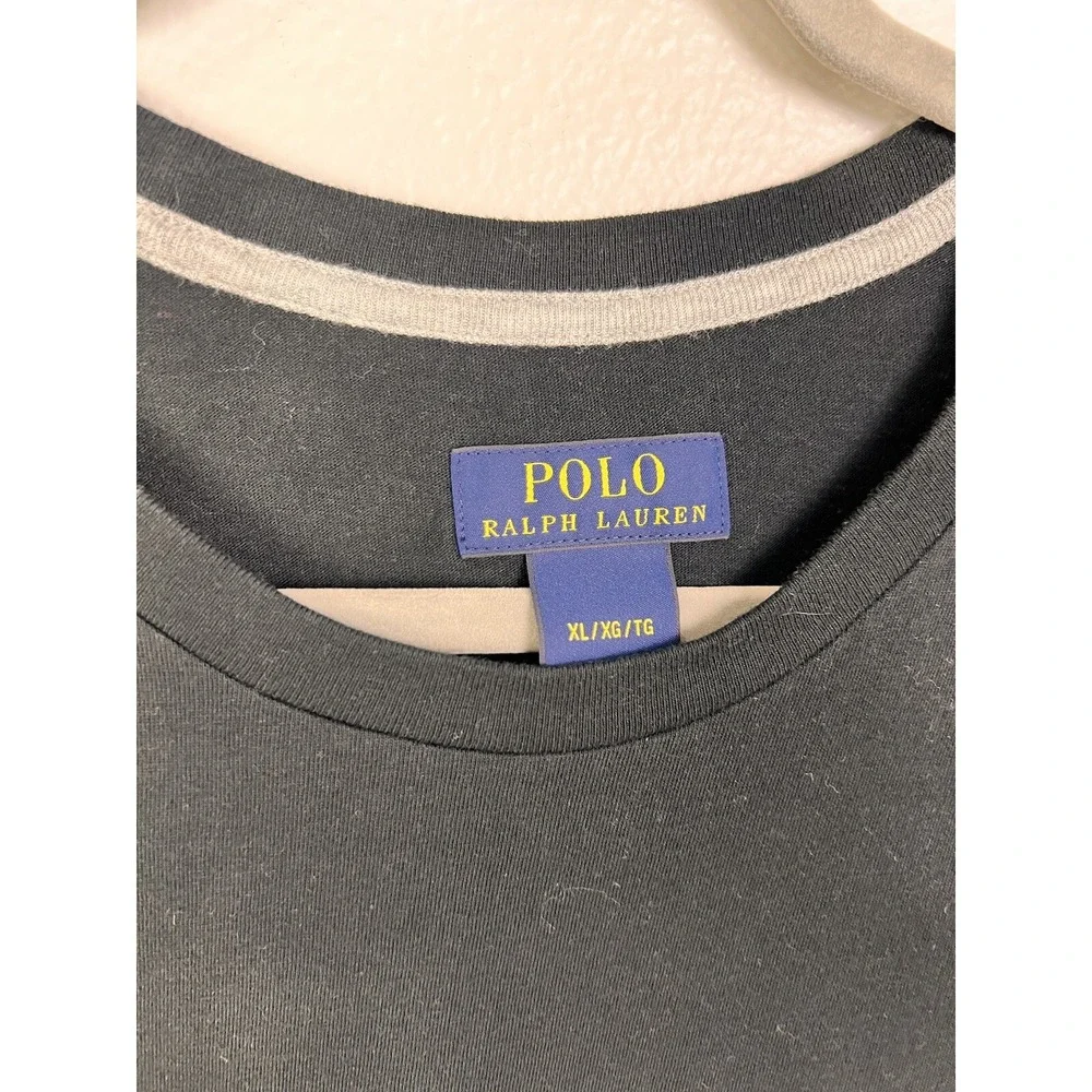 Polo Ralph Lauren Men's Black Crew-Neck Short Sleeve‎ T-Shirt XL